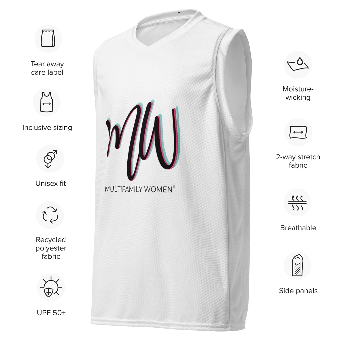 The Multifam-Champ - Recycled Basketball Jersey by Multifamily Women®