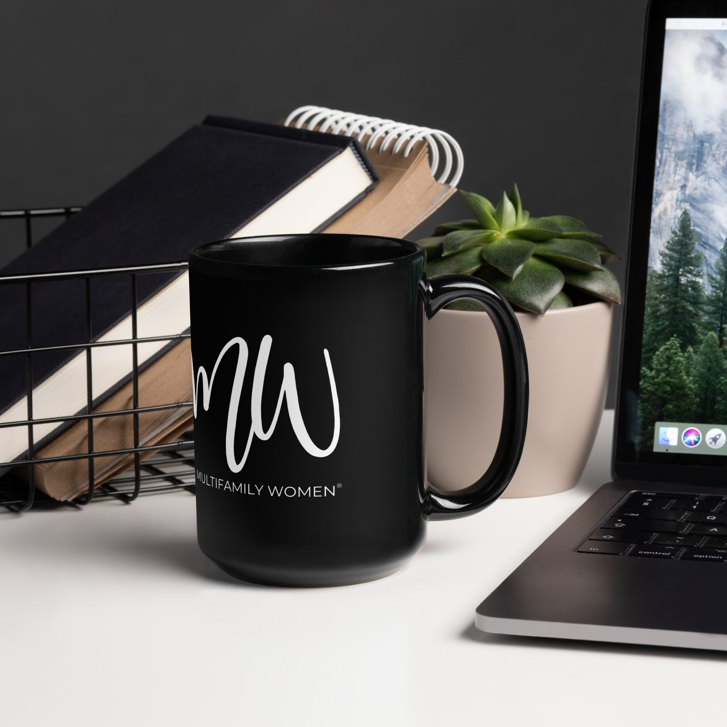 The Midnight Thinker - Black Glossy Mug by Multifamily Women®