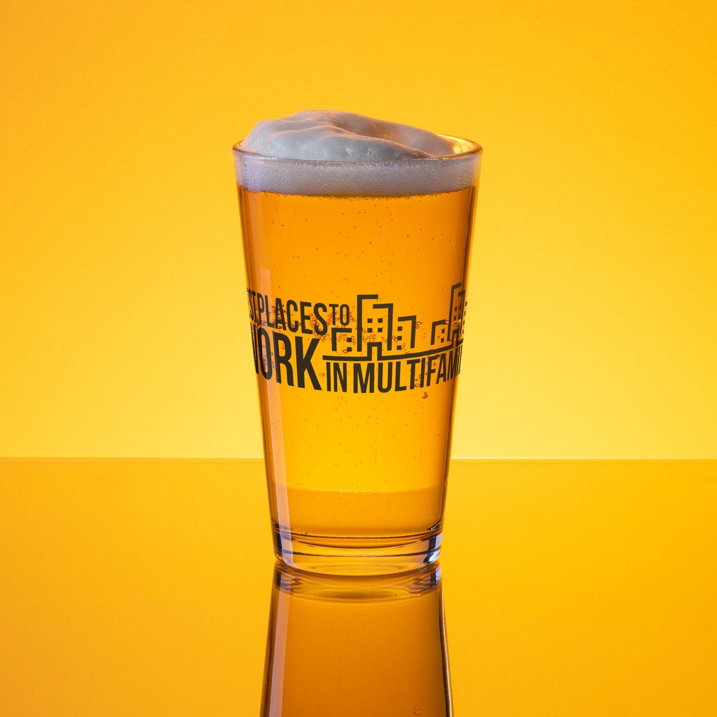 Best Places to Work Multifamily® Shaker pint glass