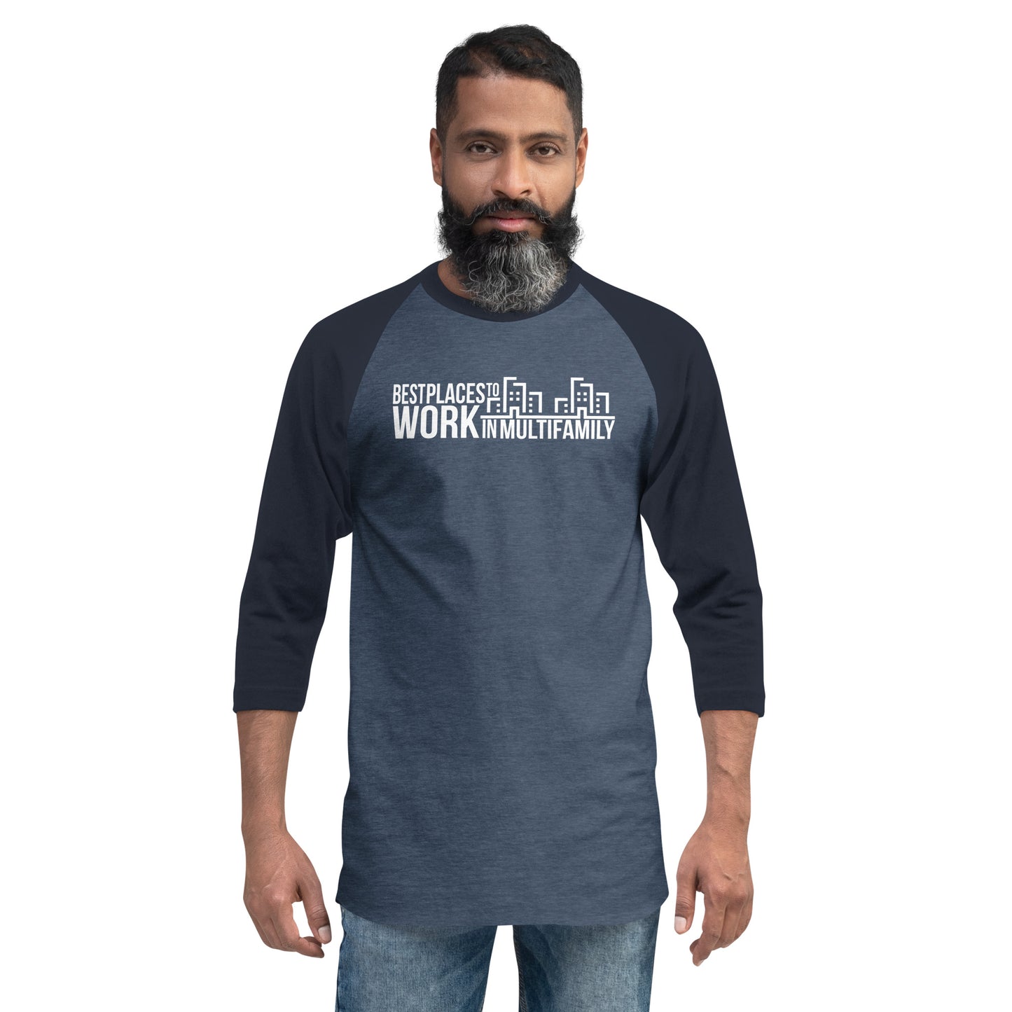 Best Places to Work Multifamily® 3/4 sleeve raglan shirt