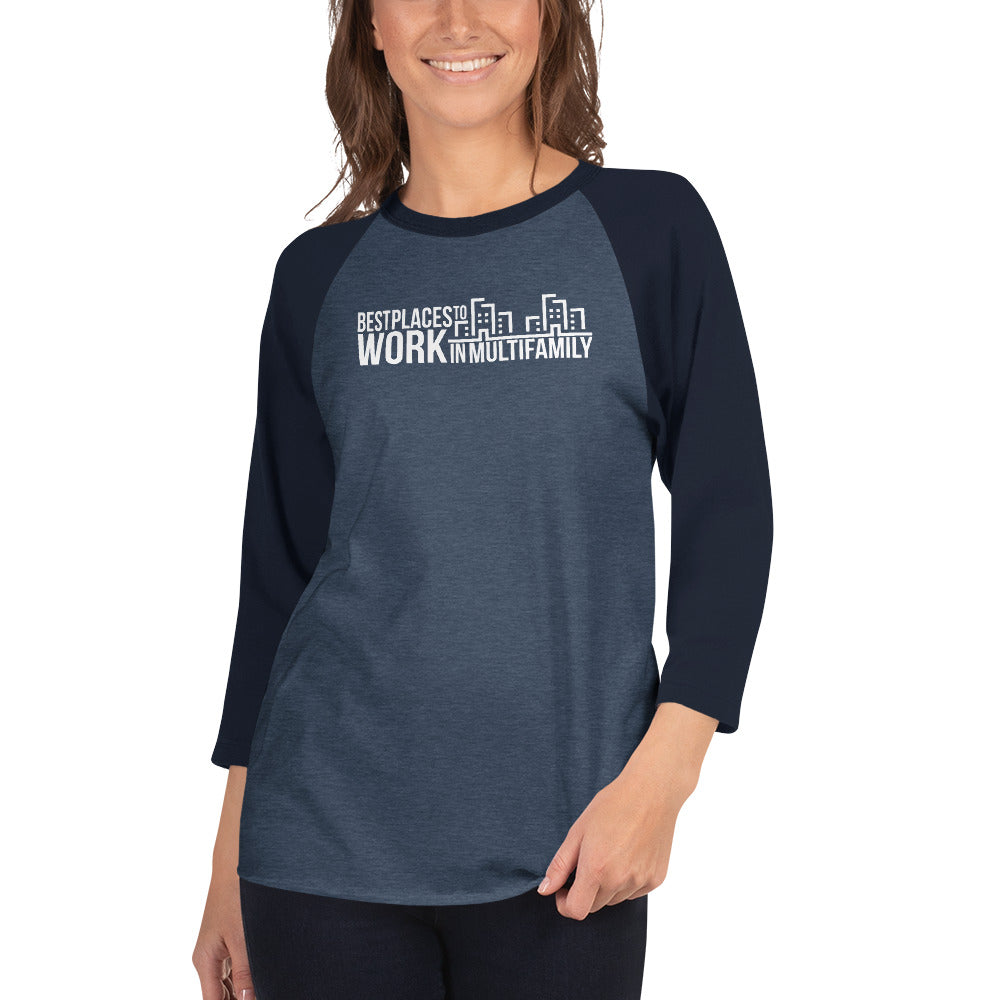 Best Places to Work Multifamily® 3/4 sleeve raglan shirt
