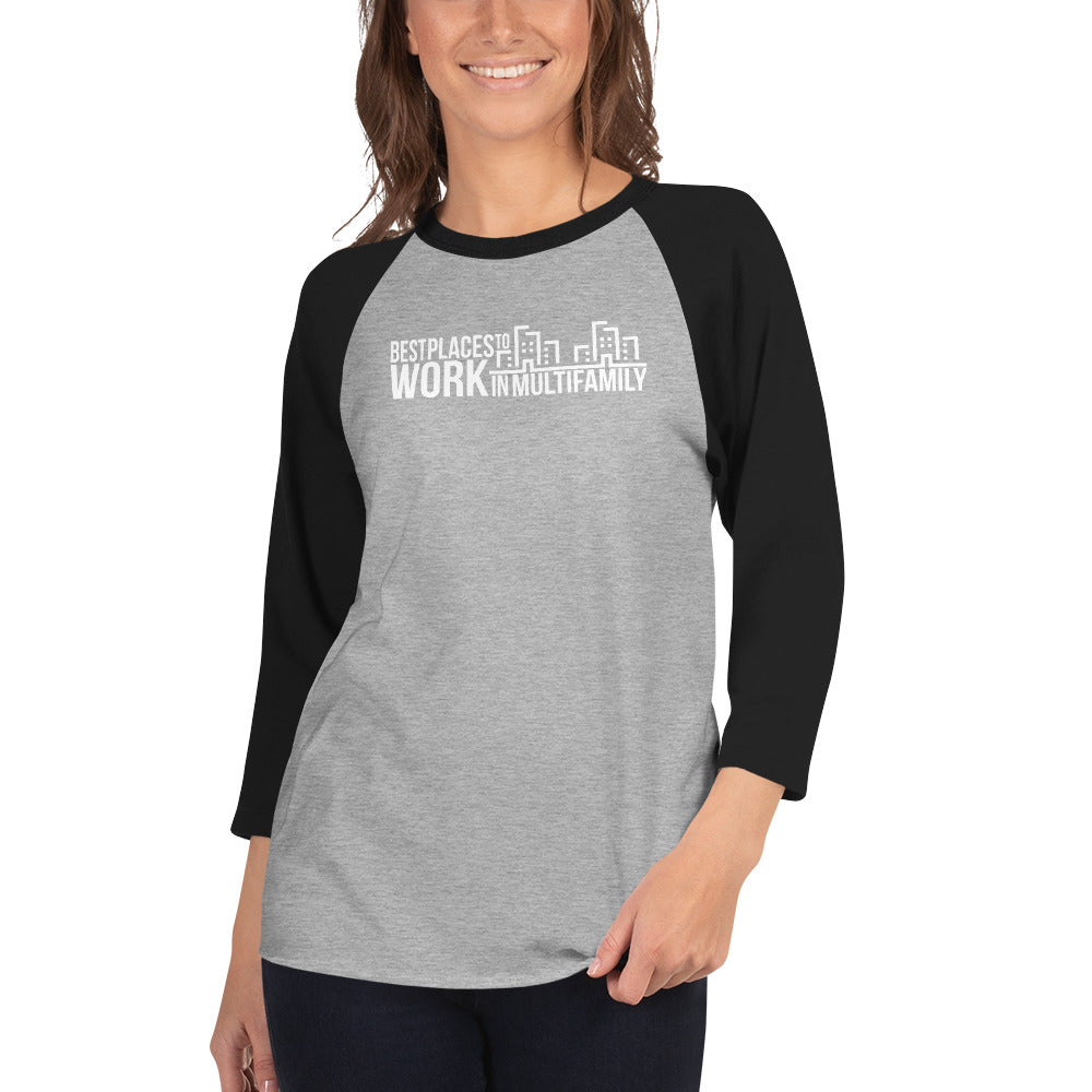 Best Places to Work Multifamily® 3/4 sleeve raglan shirt