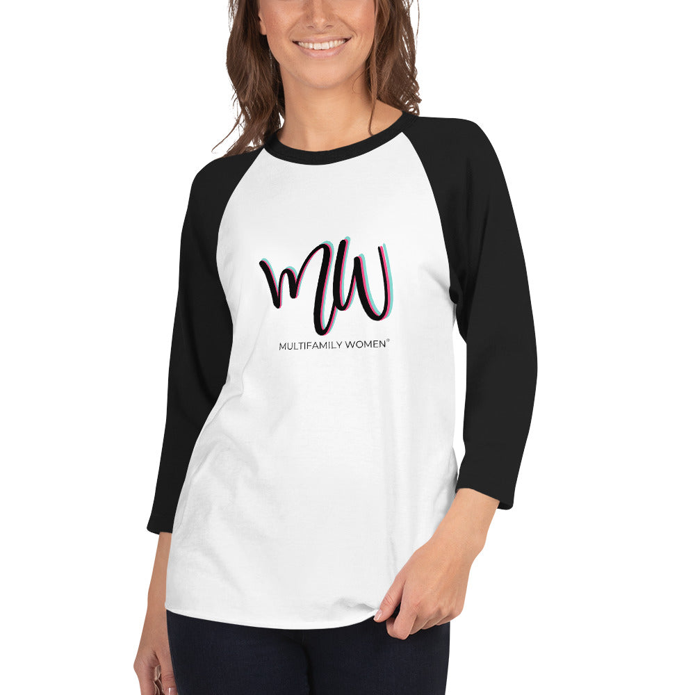 The Diamond Classic - 3/4 Sleeve Raglan Shirt by Multifamily Women®