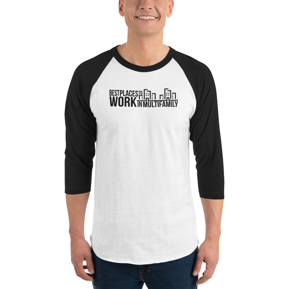 Best Places to Work Multifamily® 3/4 sleeve raglan shirt
