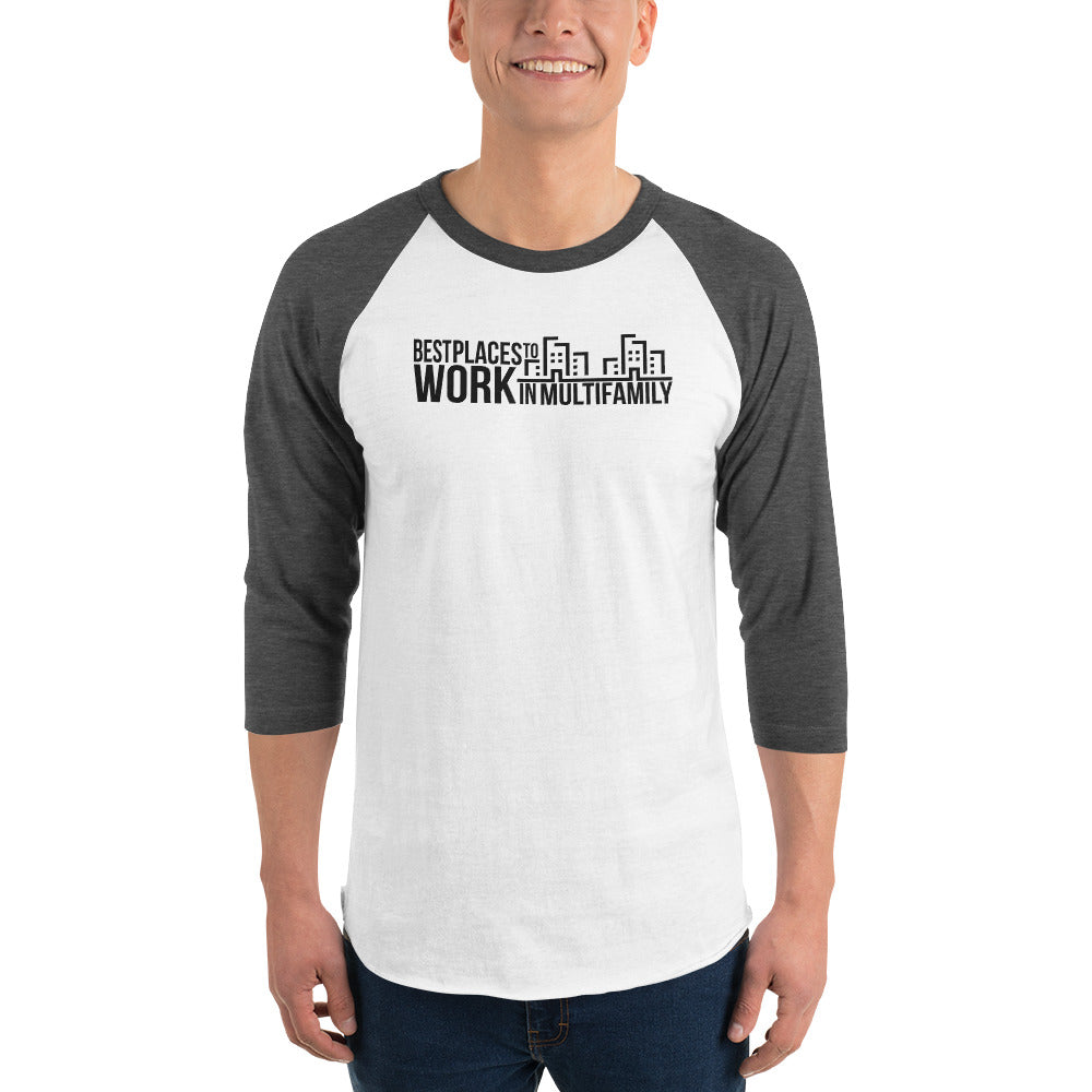 Best Places to Work Multifamily® 3/4 sleeve raglan shirt