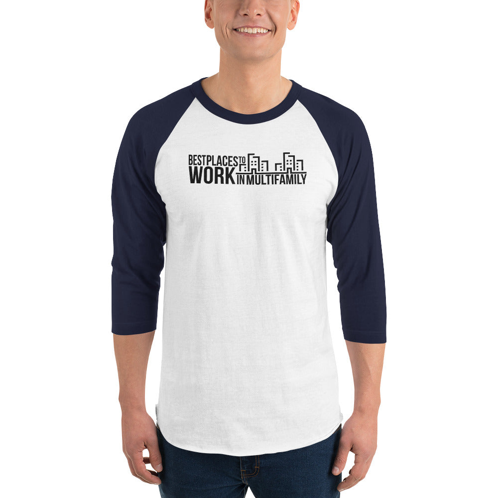 Best Places to Work Multifamily® 3/4 sleeve raglan shirt