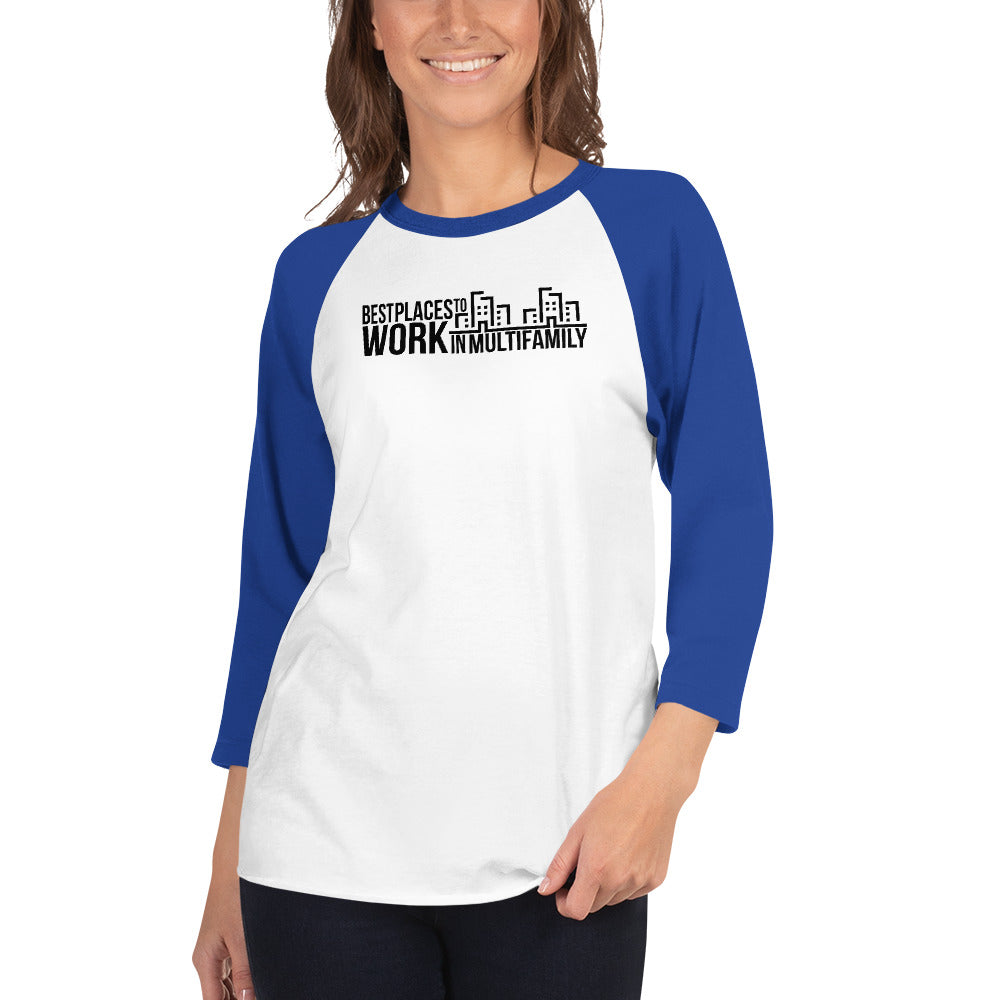 Best Places to Work Multifamily® 3/4 sleeve raglan shirt