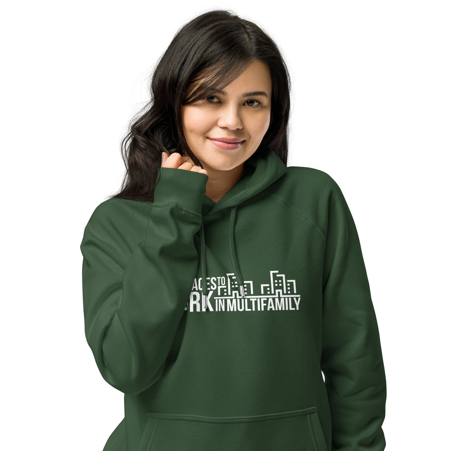 Best Places to Work Multifamily® Unisex eco raglan hoodie