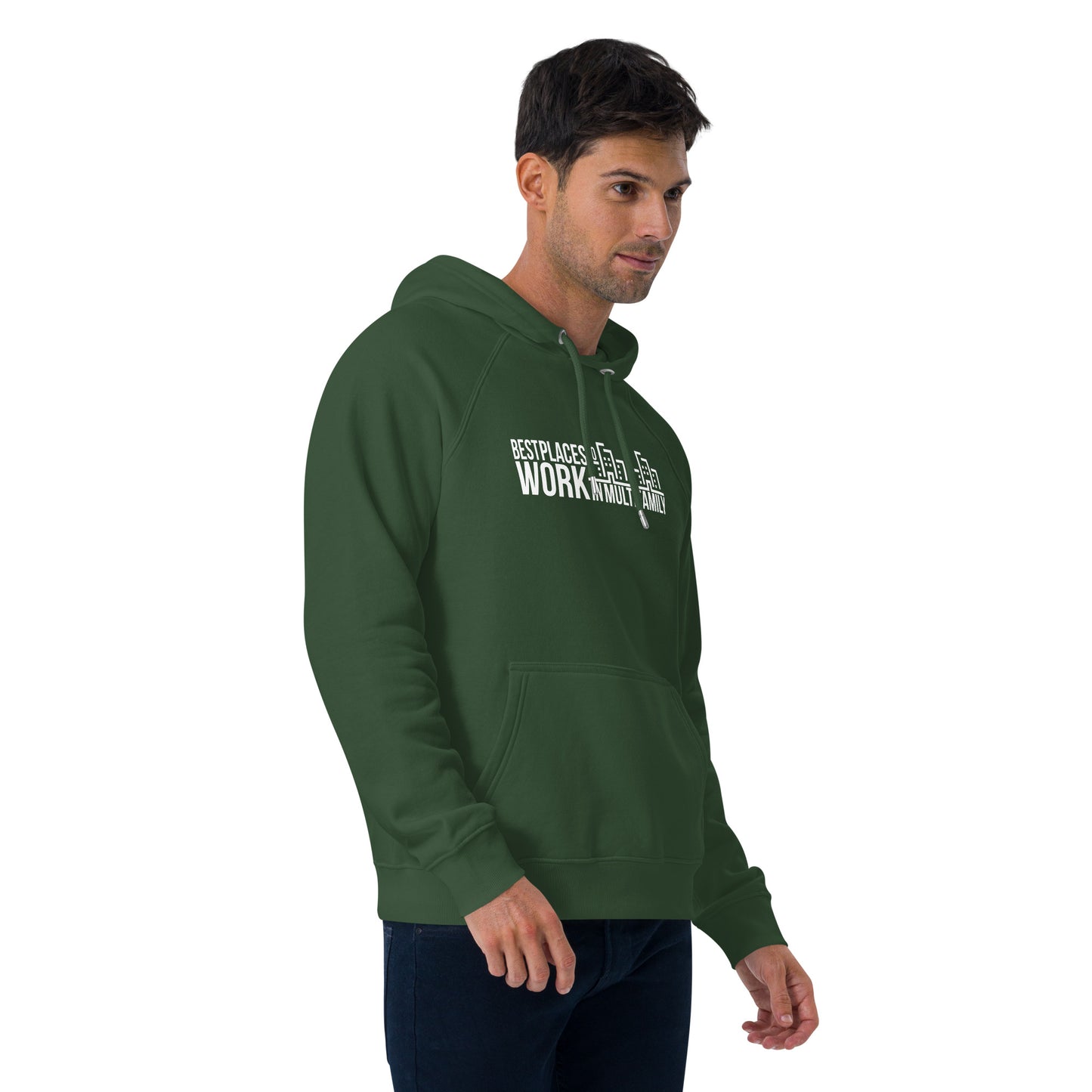 Best Places to Work Multifamily® Unisex eco raglan hoodie