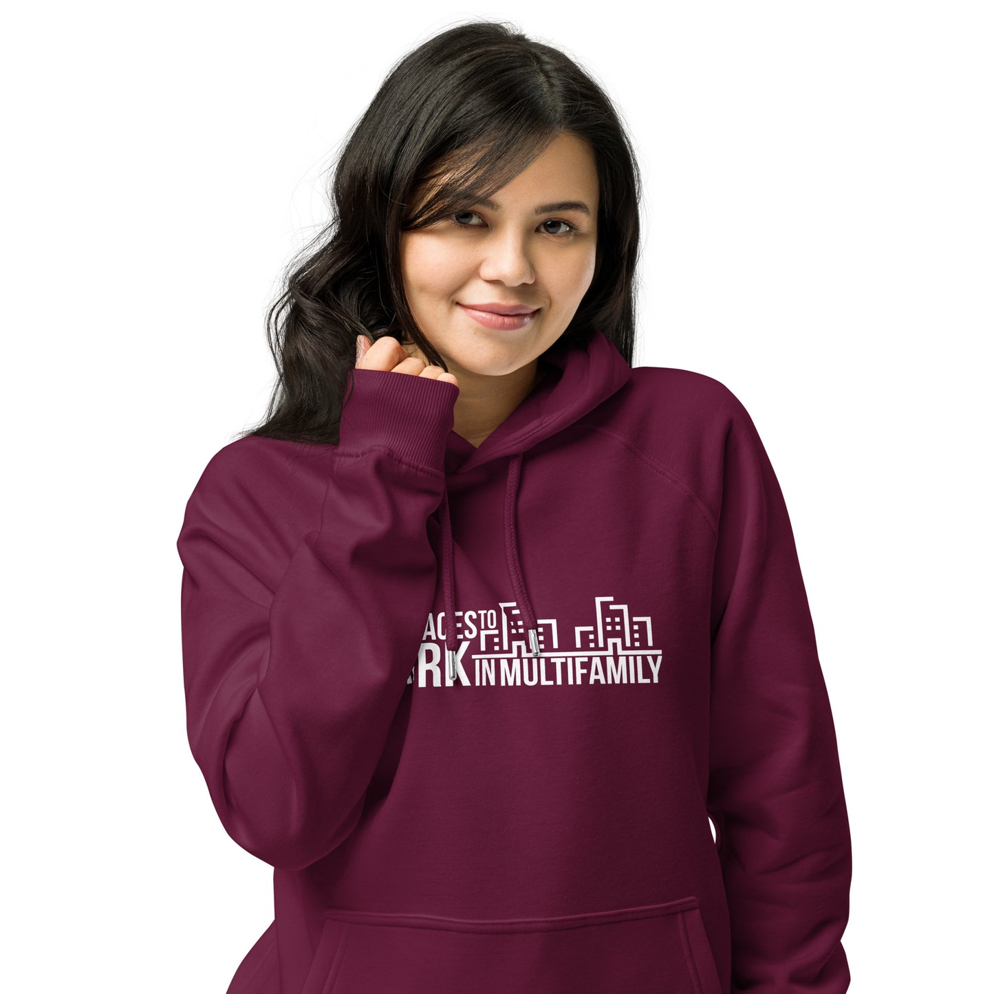 Best Places to Work Multifamily® Unisex eco raglan hoodie