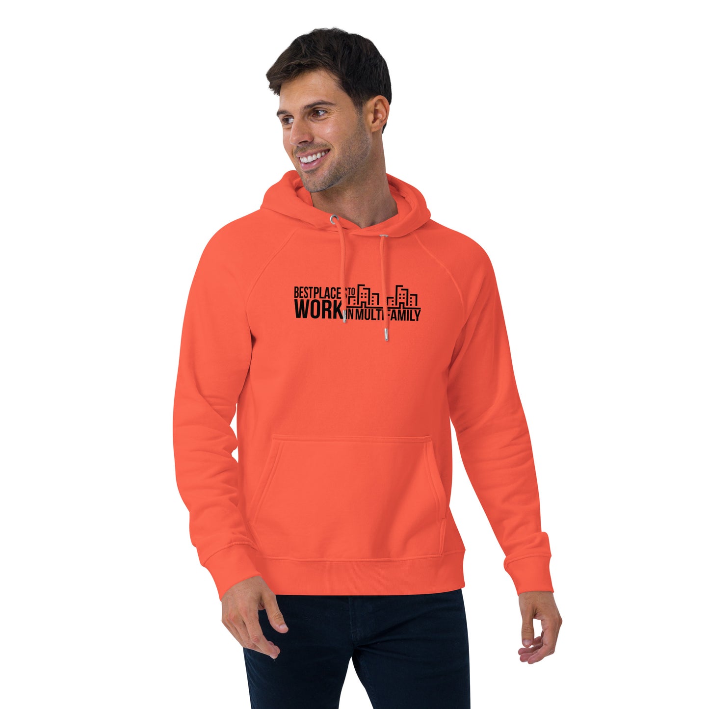 Best Places to Work Multifamily® Unisex eco raglan hoodie