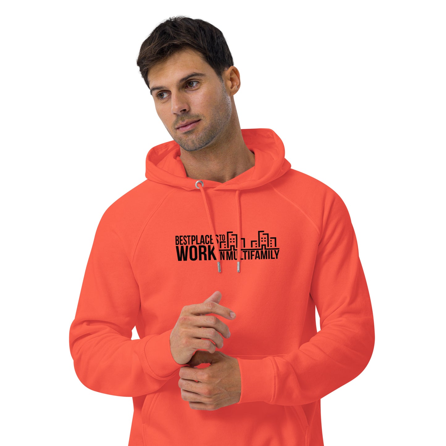 Best Places to Work Multifamily® Unisex eco raglan hoodie