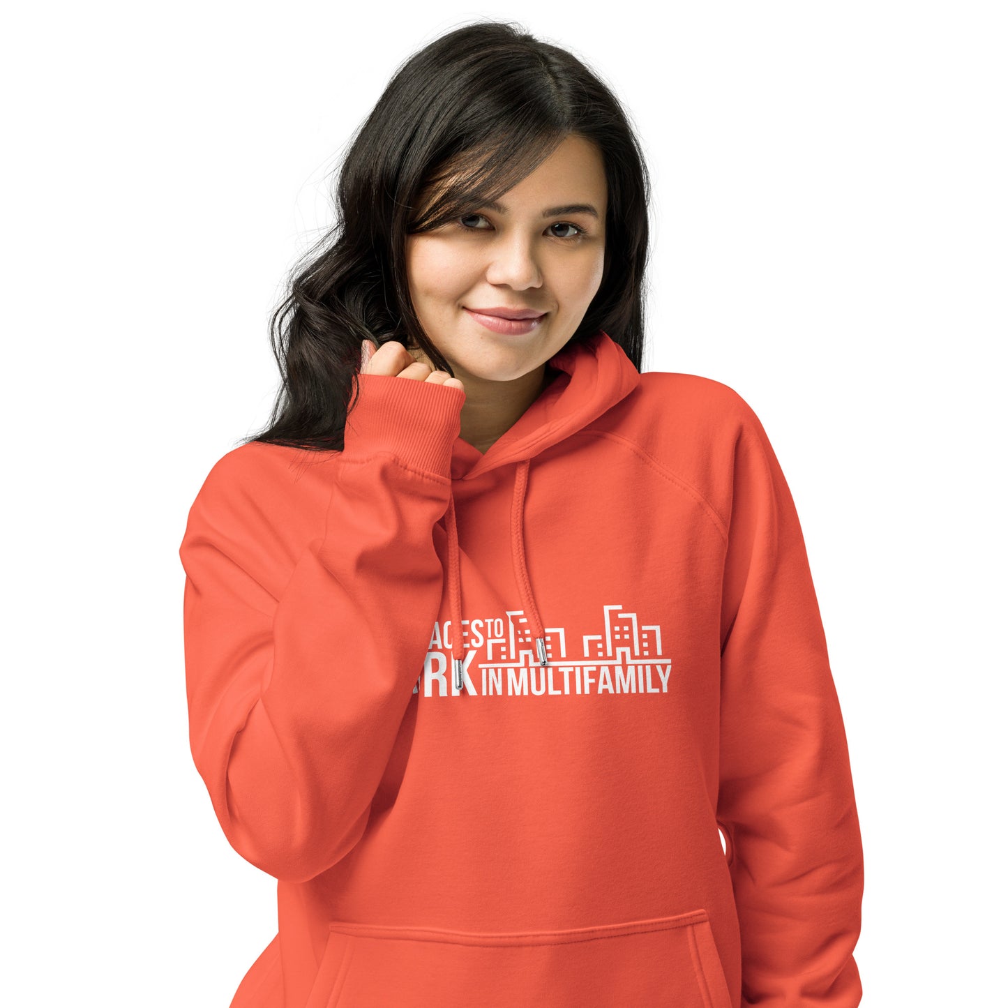 Best Places to Work Multifamily® Unisex eco raglan hoodie
