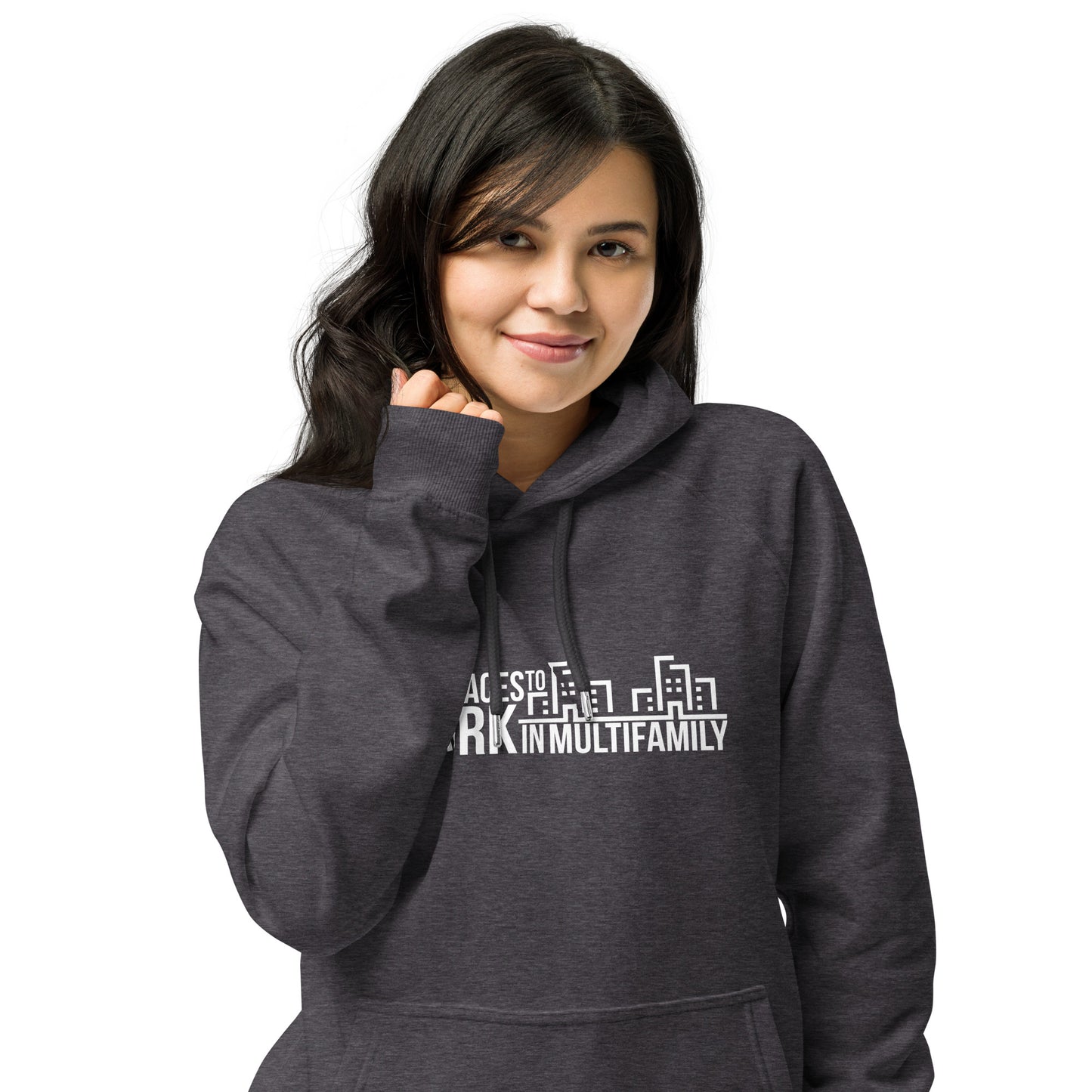 Best Places to Work Multifamily® Unisex eco raglan hoodie