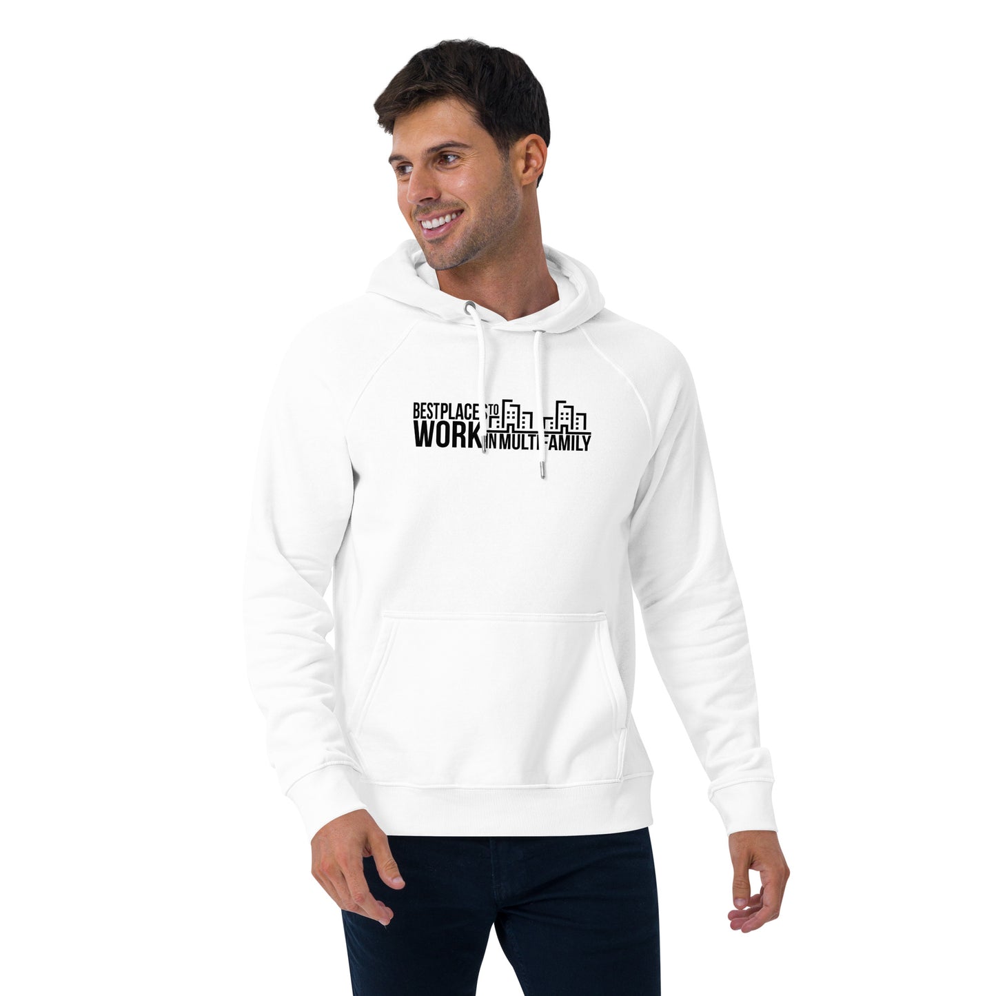 Best Places to Work Multifamily® Unisex eco raglan hoodie