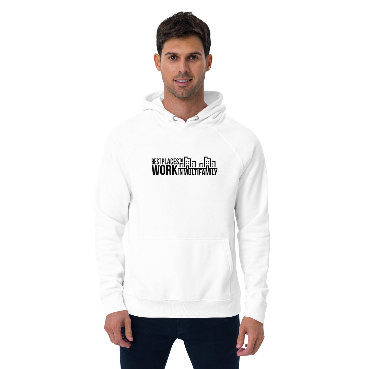 Best Places to Work Multifamily® Unisex eco raglan hoodie