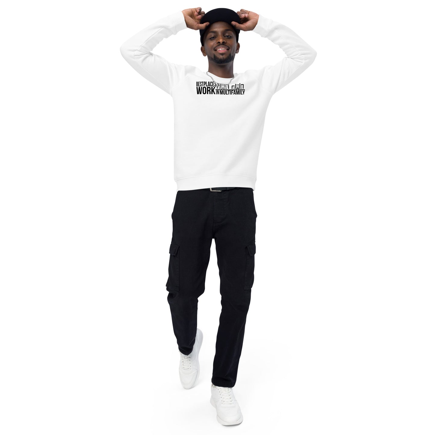 Best Places to Work Multifamily® Unisex organic raglan sweatshirt