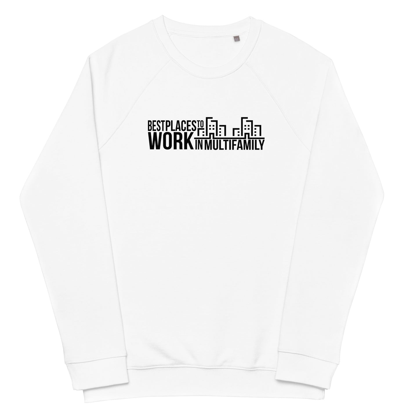 Best Places to Work Multifamily® Unisex organic raglan sweatshirt