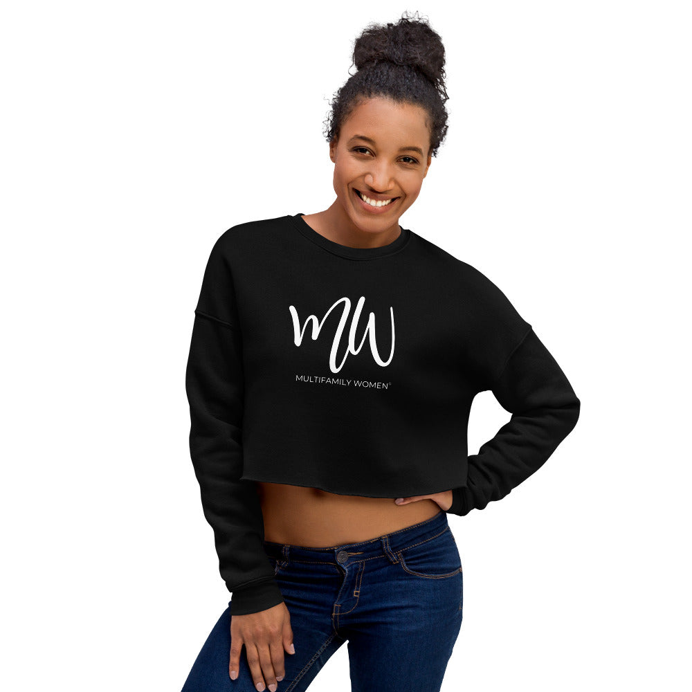 The Luminary - Crop Sweatshirt with White Logo by Multifamily Women®