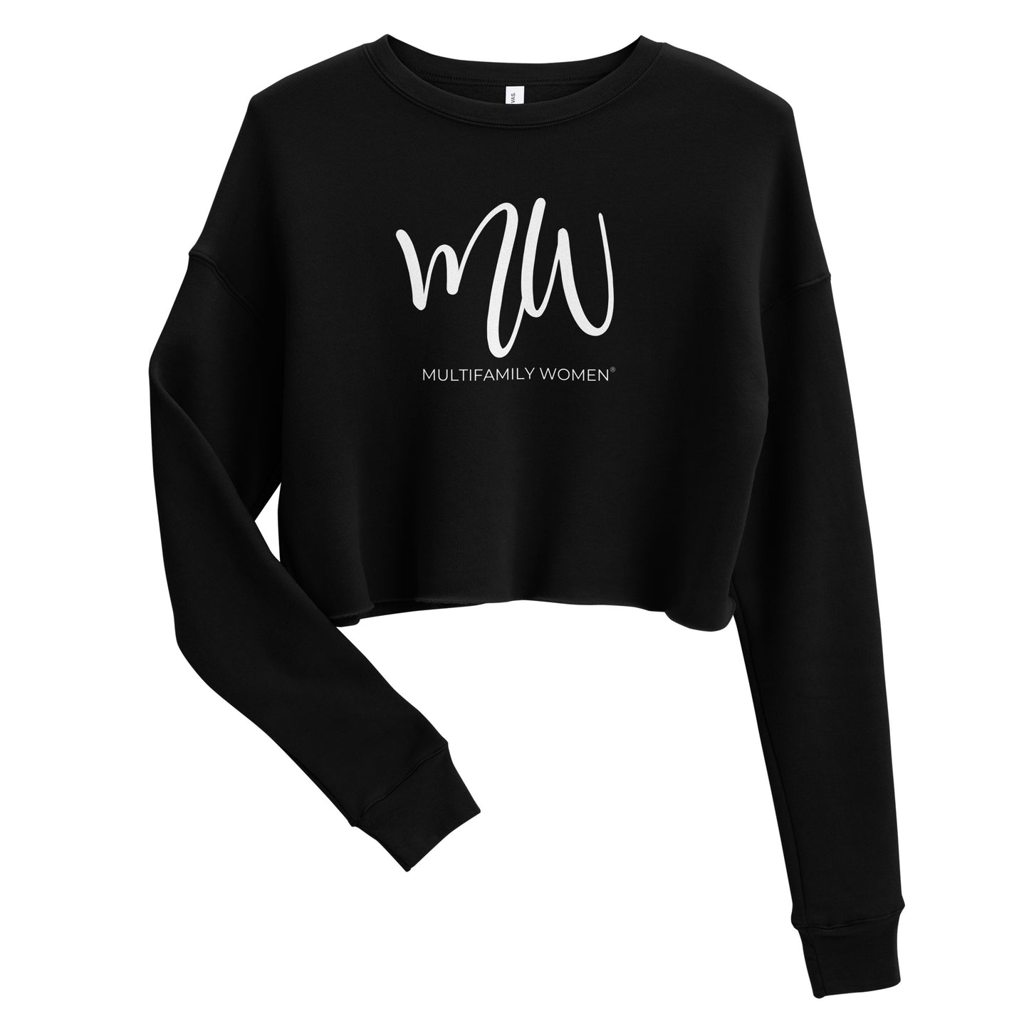 The Luminary - Crop Sweatshirt with White Logo by Multifamily Women®