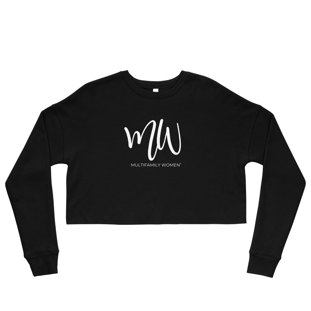 The Luminary - Crop Sweatshirt with White Logo by Multifamily Women®
