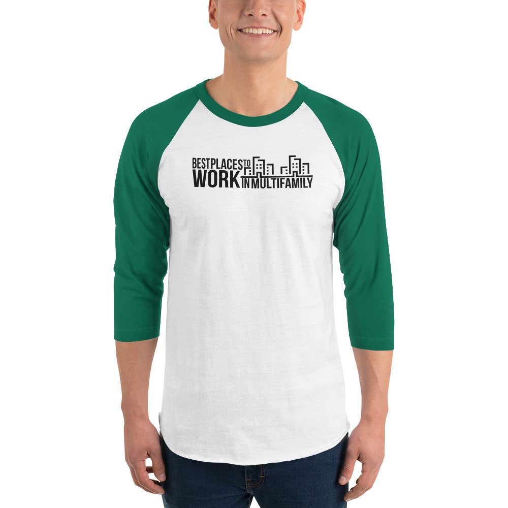Best Places to Work Multifamily® 3/4 sleeve raglan shirt