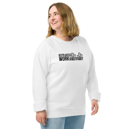 Best Places to Work Multifamily® Unisex organic raglan sweatshirt