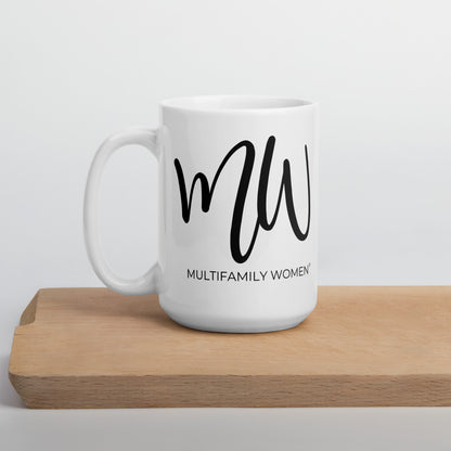 The Morning Muse - White Glossy Mug by Multifamily Women®